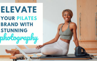Photo ideas for a Pilates studio brand photoshoot