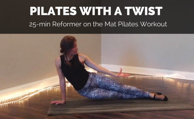 reformer on the mat pilates video