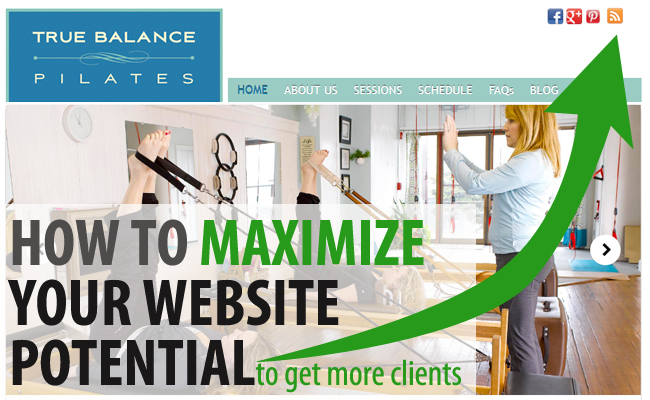 maximize pilates website